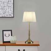 Laura Ashley Elliot Brass Lamp with White Shade
